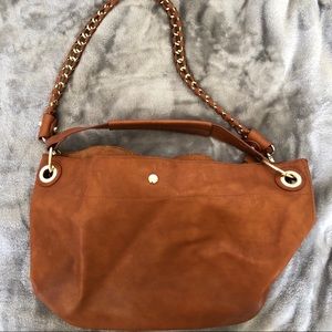 Brown Faux Leather Purse